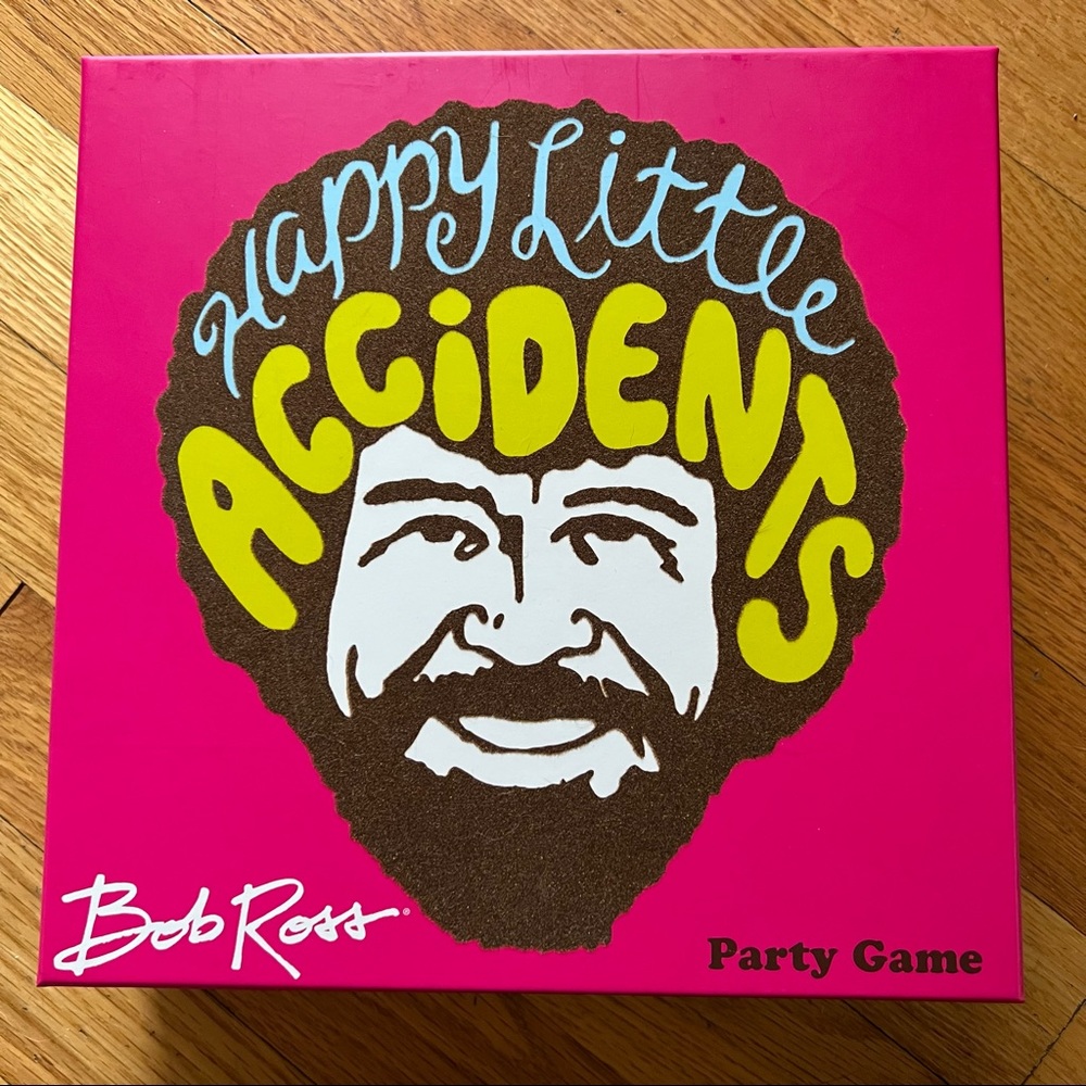 Happy Little Accidents Bob Ross Board Game party game